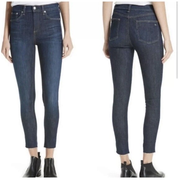 rag & bone Denim - rag & bone 10 Inch Ankle Skinny High Rise Jeans in Astor Blue Womens Size 29